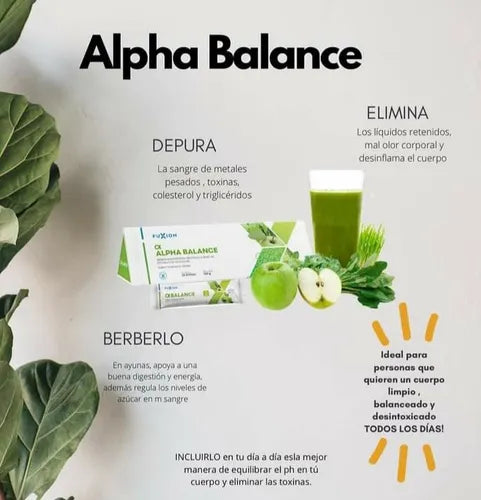 Alpha Balance, Desintoxicante De Organos Internos Y Sangre X28 Und.
