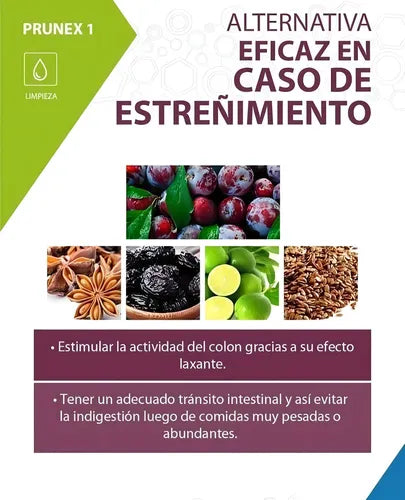 Prunex1, Mejora Estreñimiento Y Dolor De Colon -Caja X 28und.